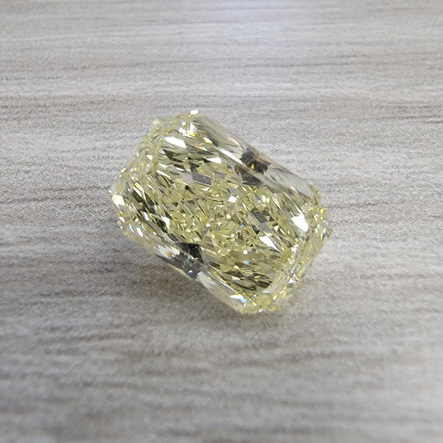 3.56ct Fancy Yellow Radiant Diamond VS2 GIA