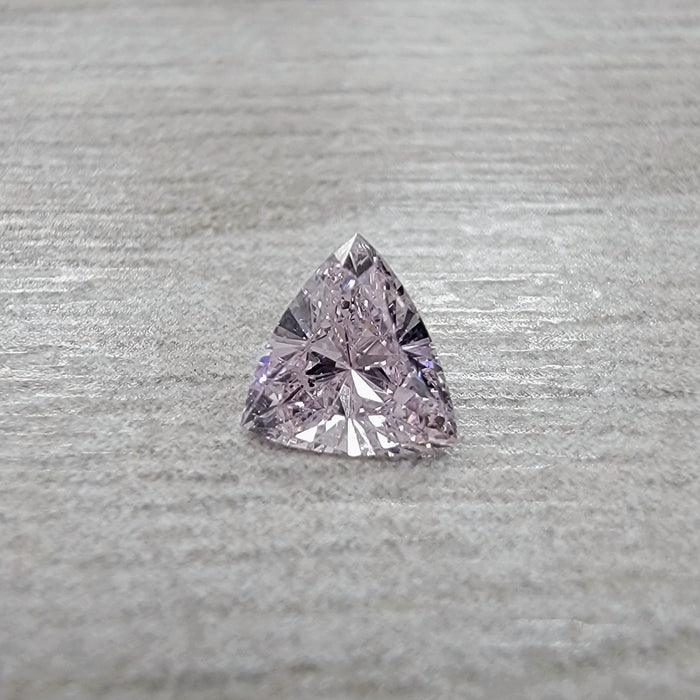 0.20ct Very Light Pink Trillion Diamond GIA