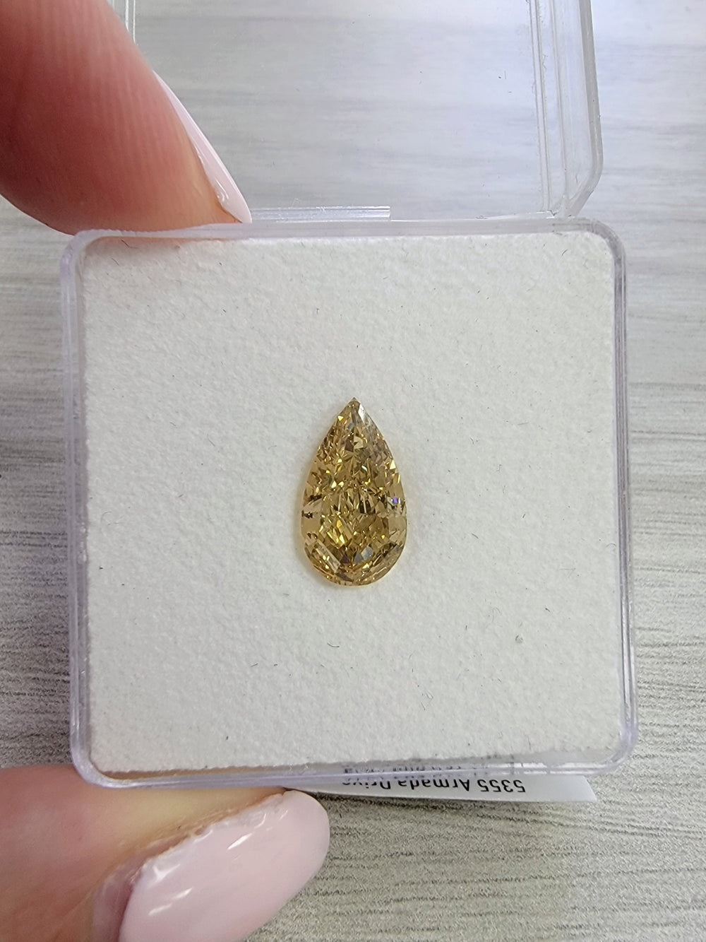 2.51ct Fancy Brown-Yellow Pear Mixed Cut Diamond VS1 GIA