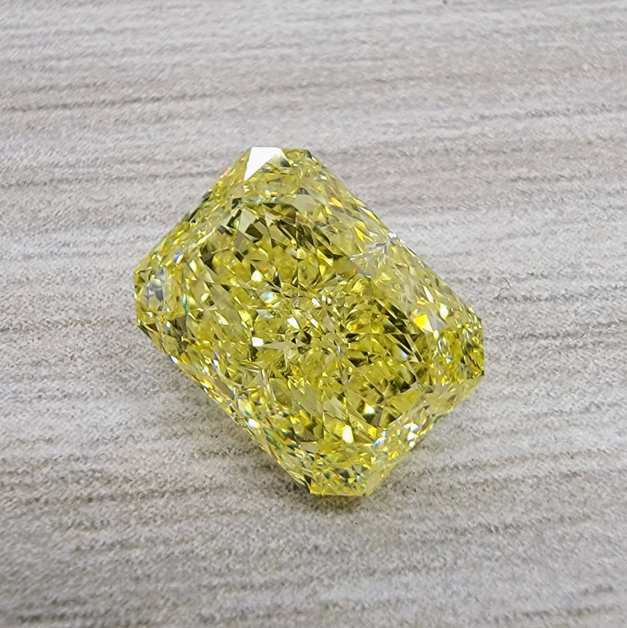 3.51ct Fancy Yellow Radiant Diamond VS1 GIA