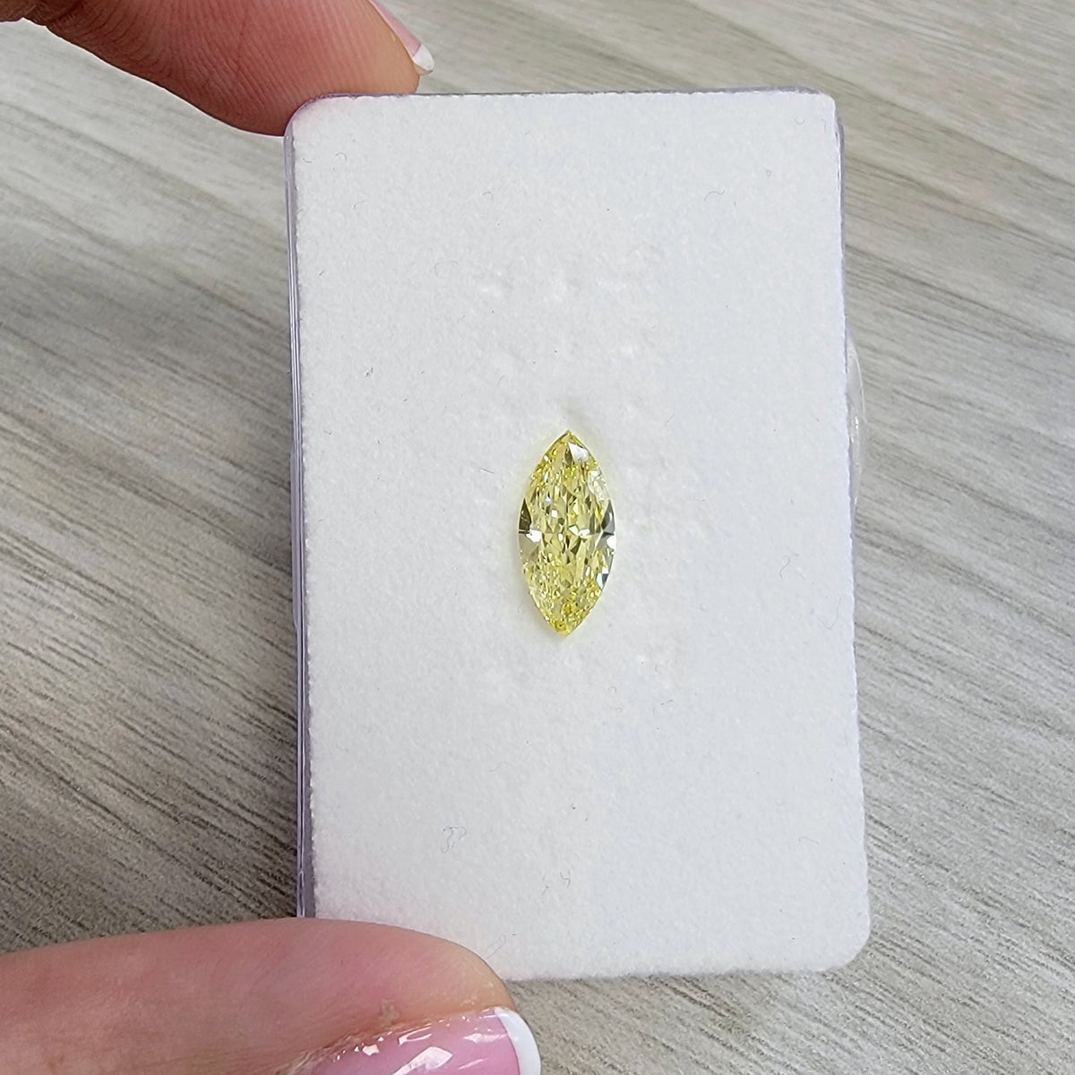2.01ct Fancy Yellow Marquise Diamond SI1 GIA