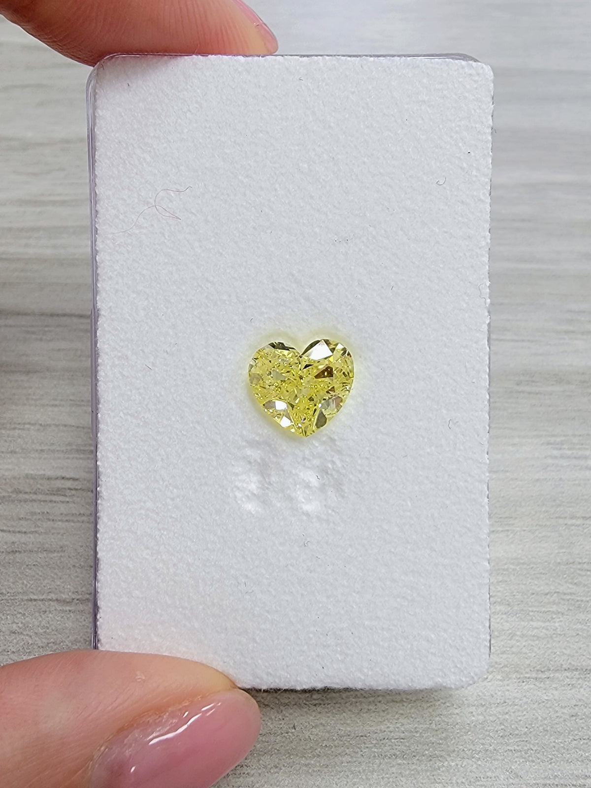 3.00ct Fancy Yellow Heart Diamond SI2 GIA
