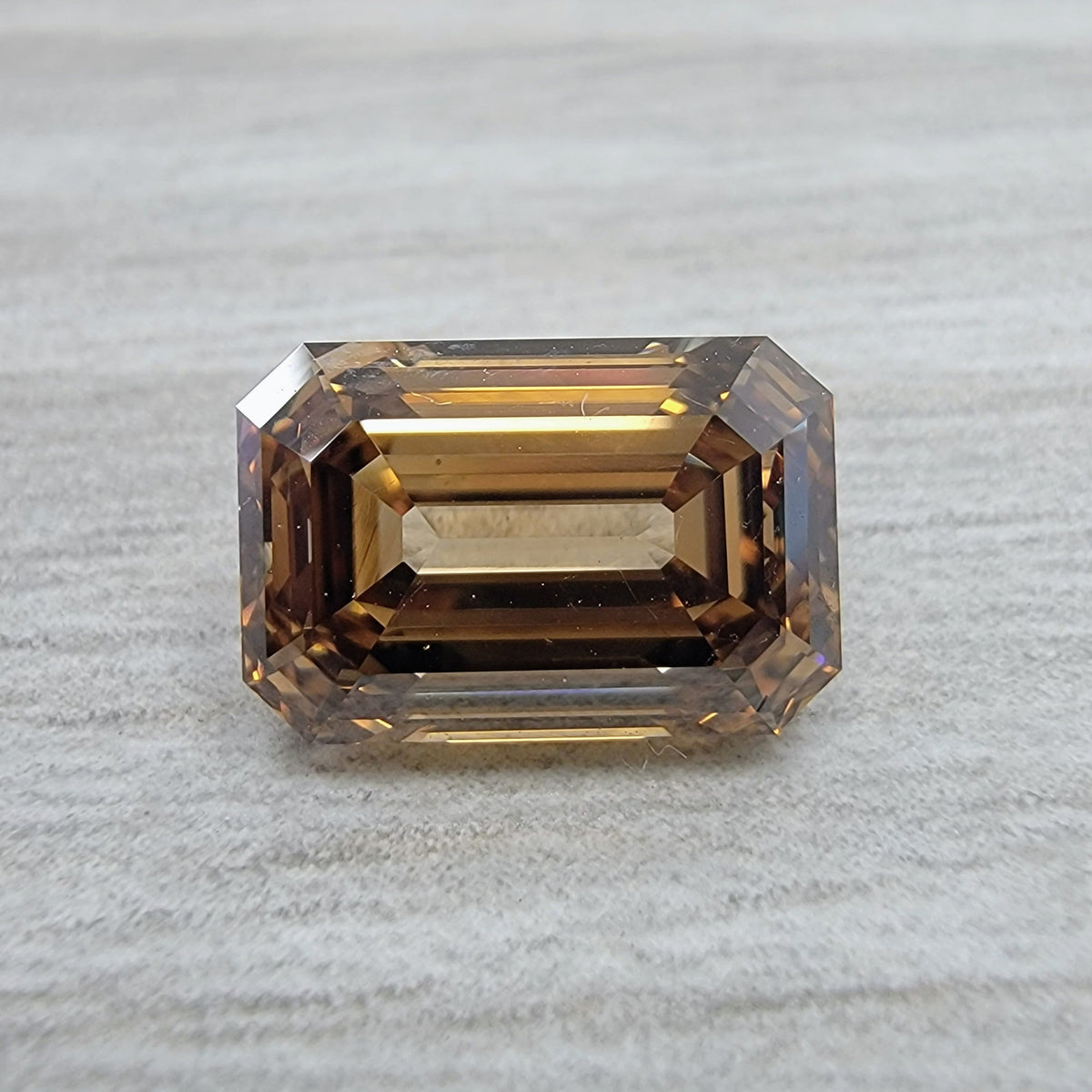 3.03ct Fancy Dark Yellowish Brown Emerald Diamond VS2 GIA