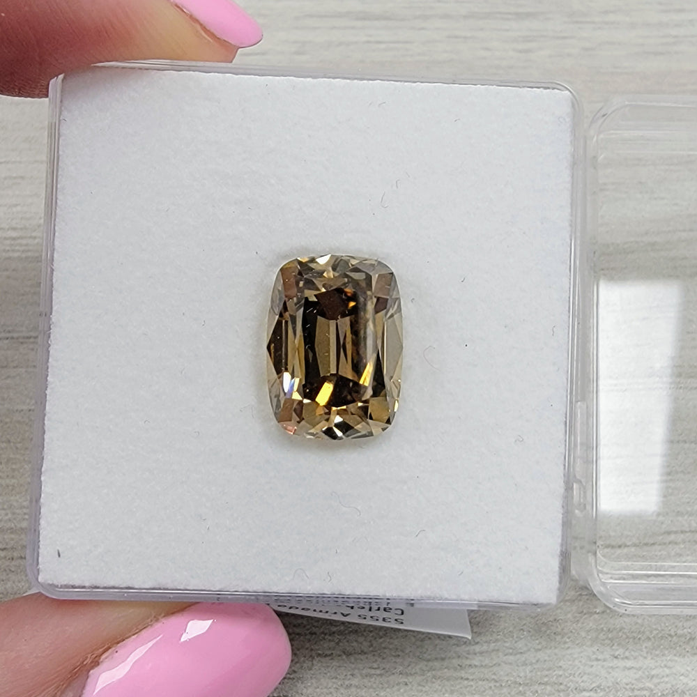 5.02ct Fancy Dark Yellowish Brown Elongated Old Mine Cushion Diamond SI1 GIA