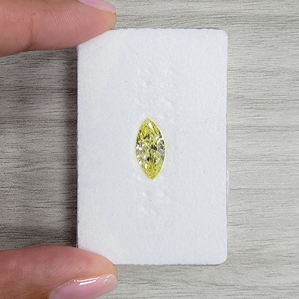 2.11ct Fancy Yellow Marquise Diamond VS2 GIA