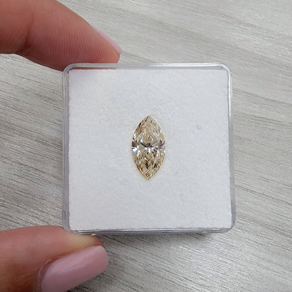 2.33ct Light Brown Marquise Diamond VVS2 GIA