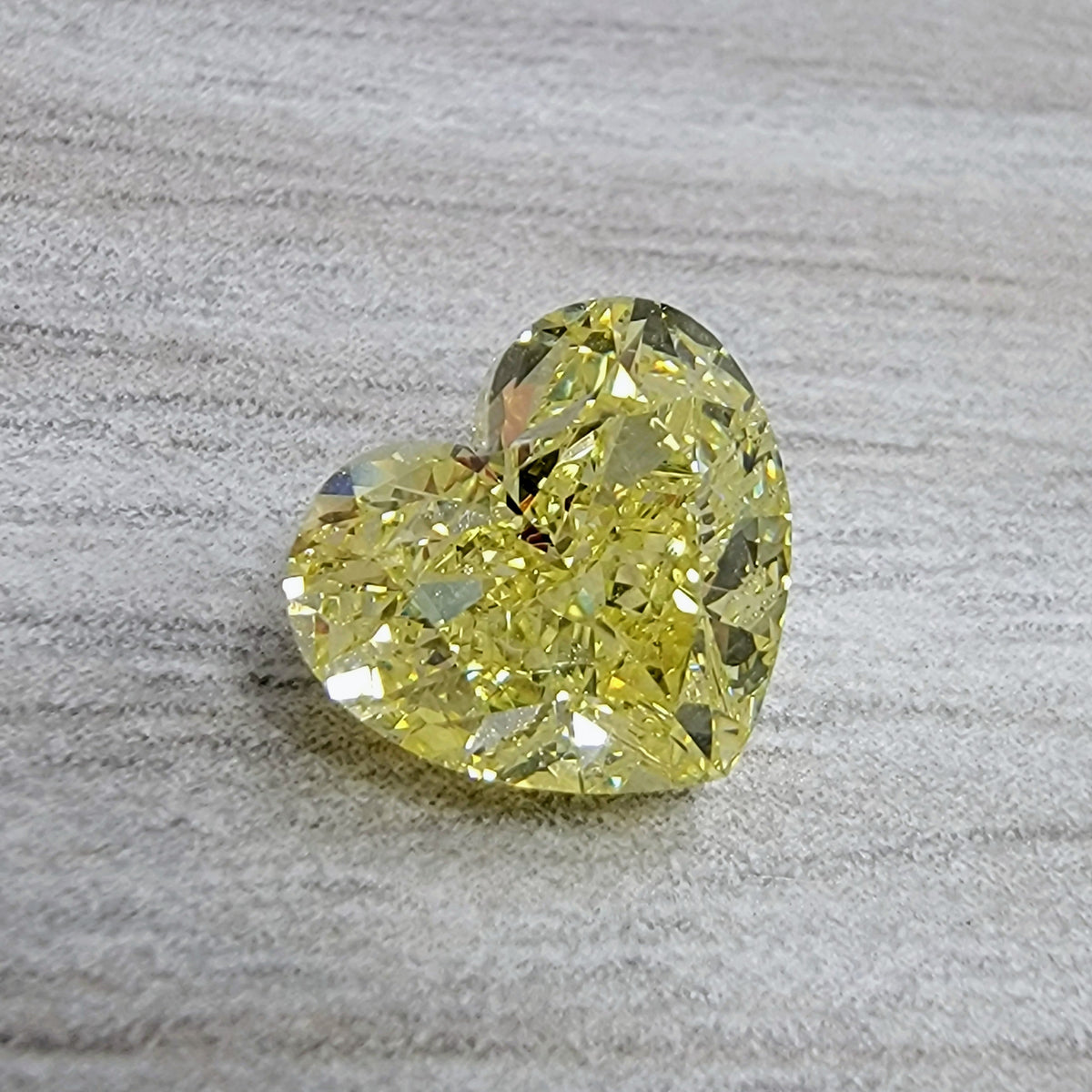 3.00ct Fancy Yellow Heart Diamond SI2 GIA