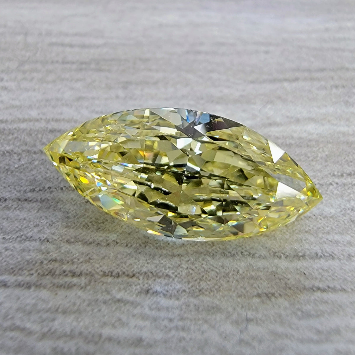 2.01ct Fancy Yellow Marquise Diamond SI1 GIA