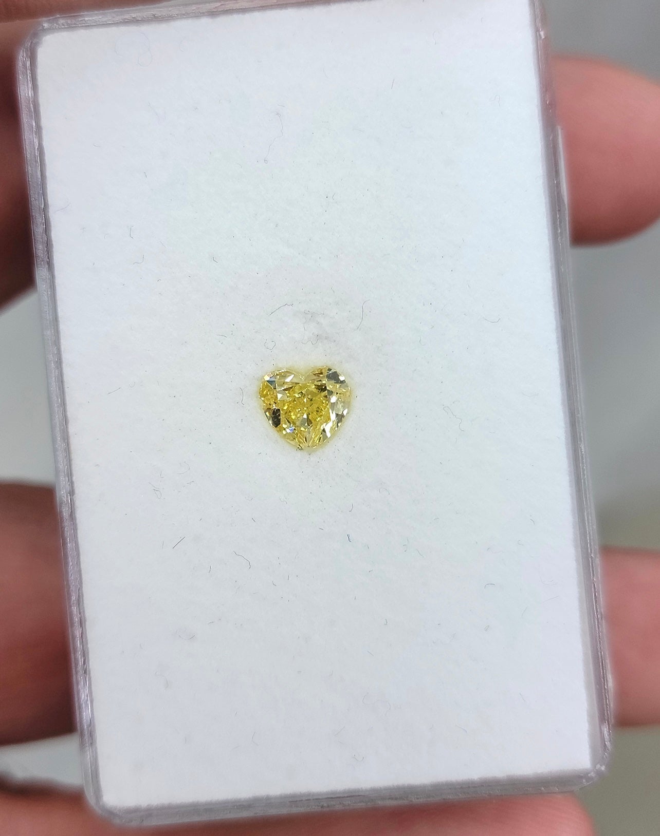 1.04ct Fancy Intense Yellow Heart VS1 GIA - Namdar Diamonds