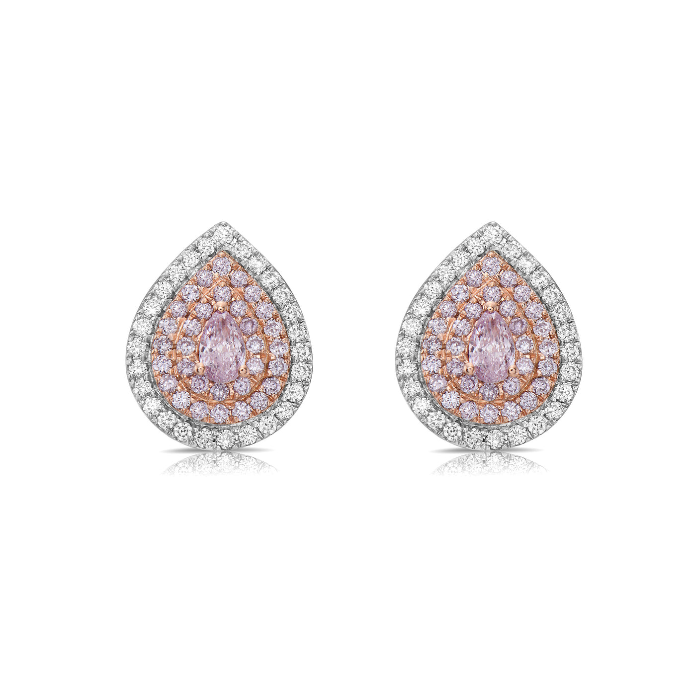 Pink Diamond Earrings