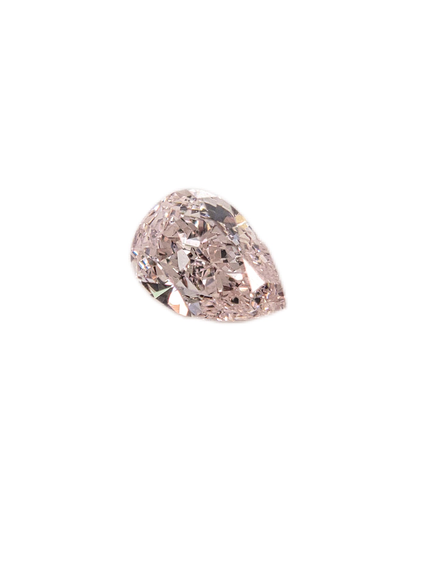 0.62ct Light Pink Pear VVS2 GIA