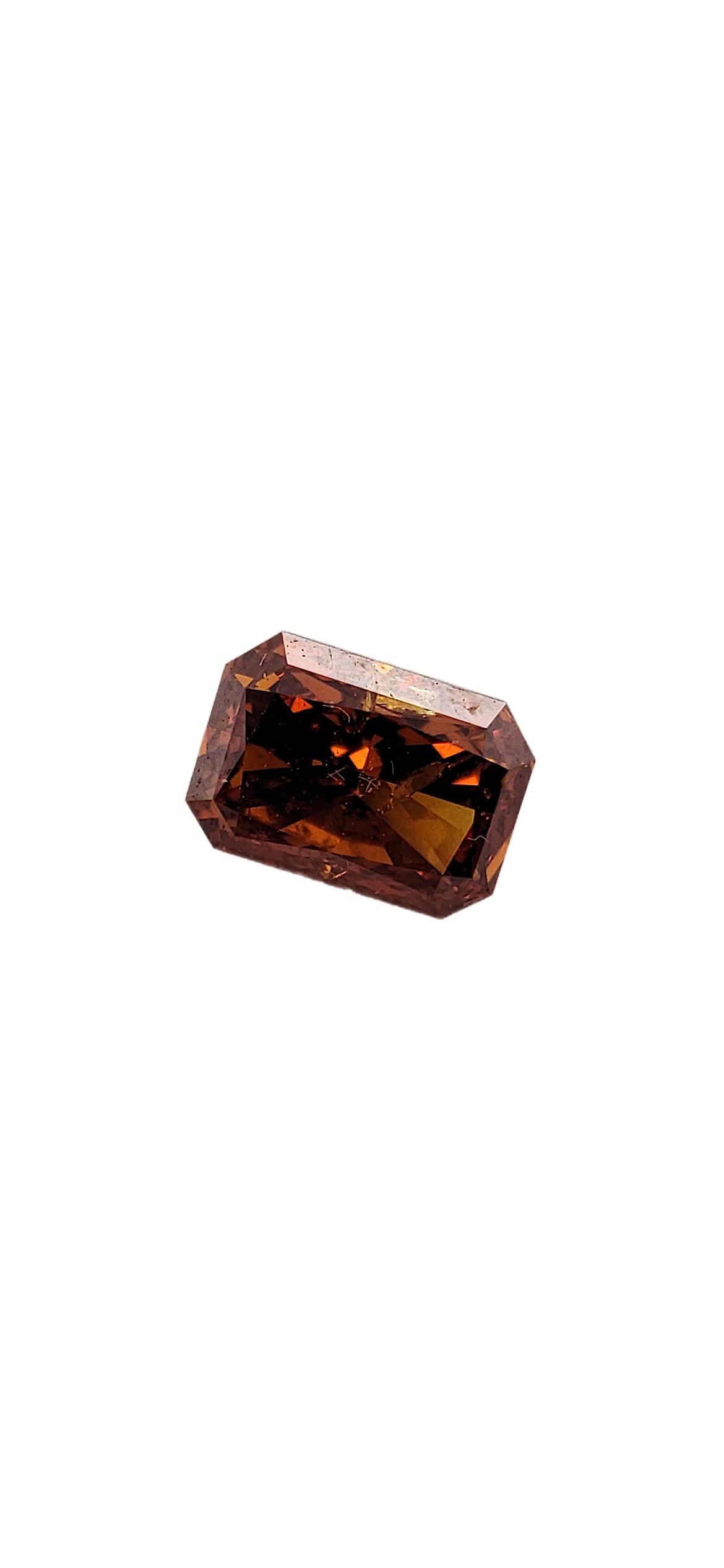 Burnt Orange Colored Diamond