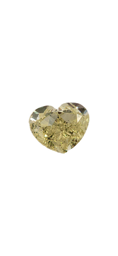 5.01 Fancy Light Yellow Heart VS2 GIA