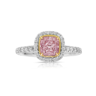 1.08ct Light Pink Cushion VS1 GIA