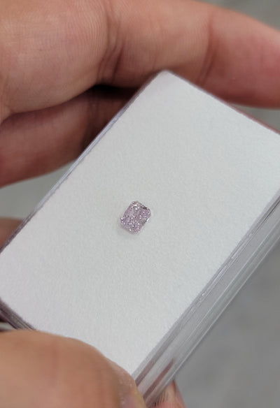 0.51ct Fancy Pinkish Purple Radiant GIA - Namdar Diamonds