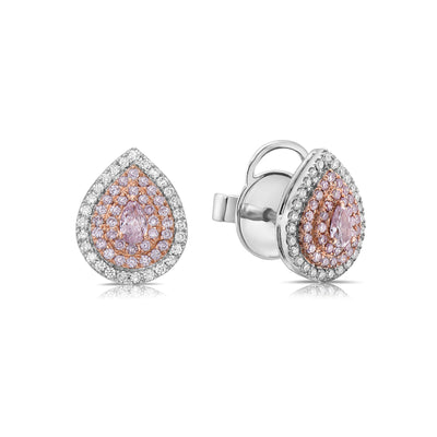 Pink Diamond Earrings