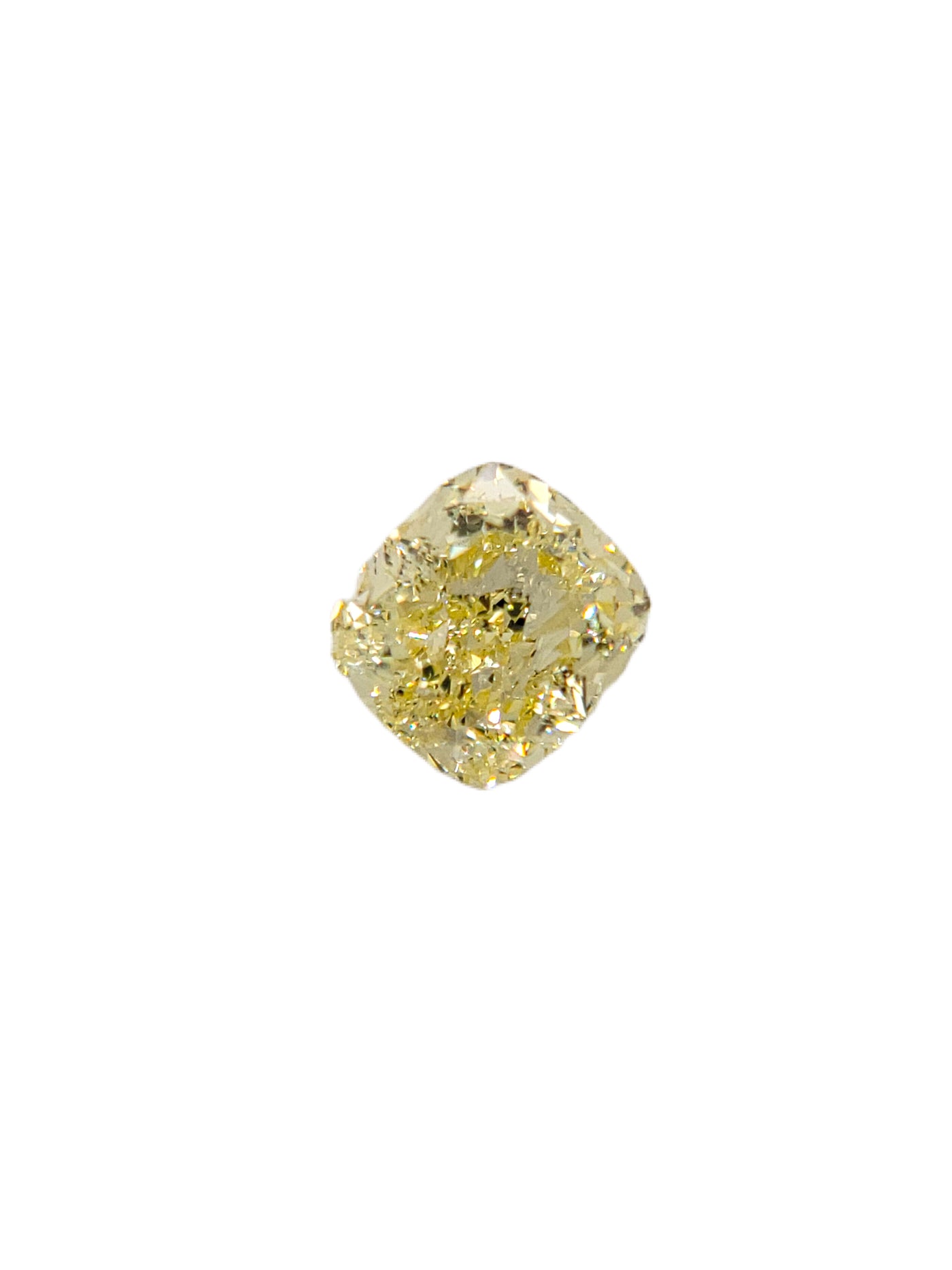 1.51ct Fancy Yellow Cushion VS1 GIA - Namdar Diamonds