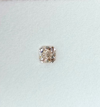 0.62ct Light Pink-Brown Radiant SI2 GIA