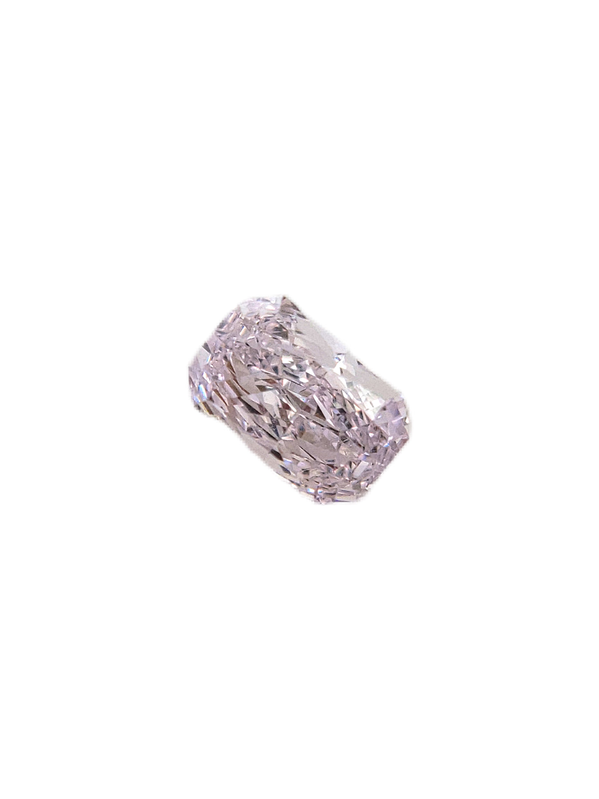 0.50ct Light Pink Long Radiant Diamond VS2 GIA