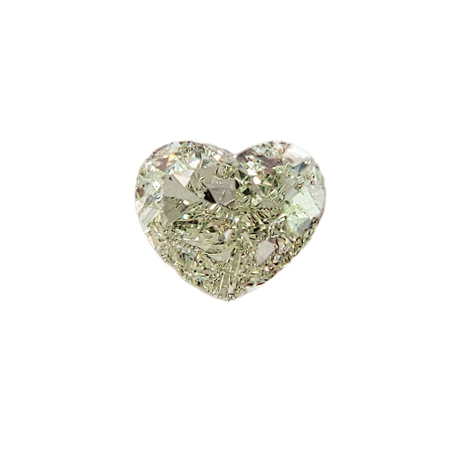 0.70ct Light Green Heart Diamond SI1 GIA