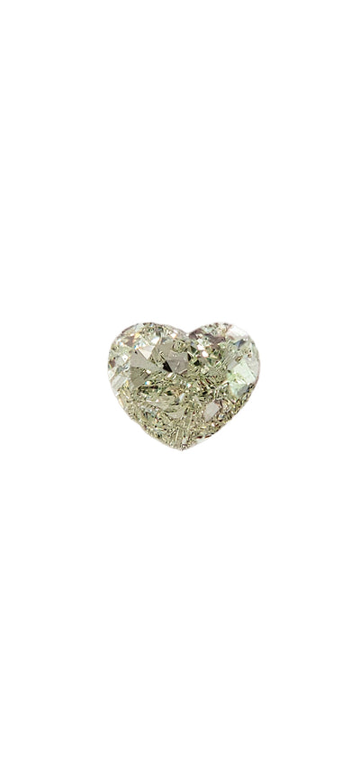 0.70ct Light Green Heart SI1 GIA