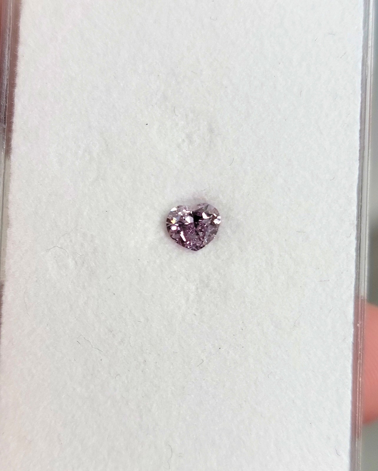 0.52ct Fancy Pinkish Purple Heart GIA