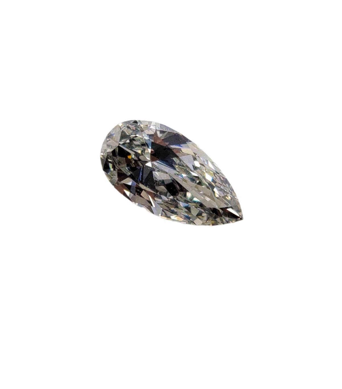 Gray Diamond Pear Shape